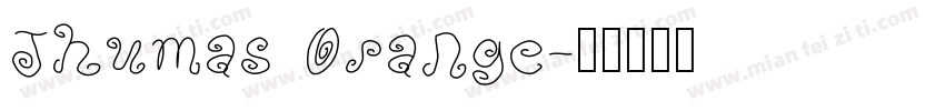 Jhumas Orange字体转换